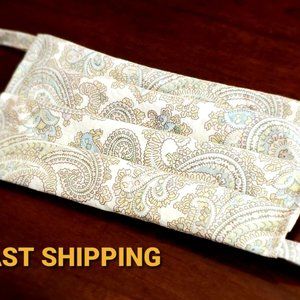 Double layered reusable face mask, 100% Cotton